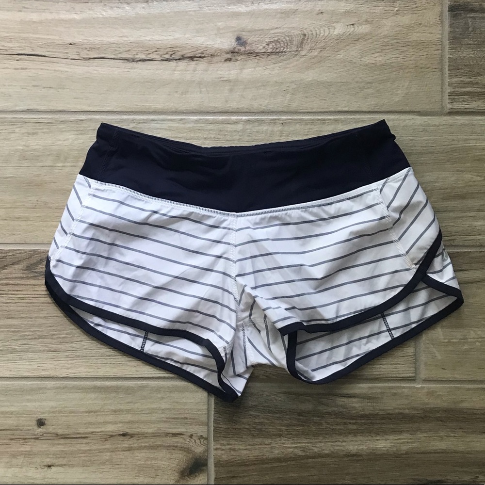Lululemon Speed Shorts - Quiet Stripe